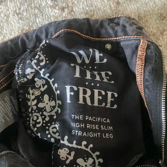 Free People We The Free The Pacifica High Rise Slim Straight Leg Jean - Picture 6 of 8